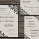 Printable Lace Wedding Invitation Set / Digital Lace Wedding Invitation