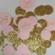 100 Pink Gold Glitter Confetti Wedding Birthday Party 1st Birthday Princess Tiara Invitation