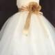 Ivory Wedding Bridal Bridesmaids Sequence Tulle Flower Girl Dress Toddler 6 12 18 24 Months 2 4 6 8 10 12 14
