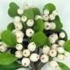 Polymer Clay Flowers Supplies Mistletoe for Bouquet and Handmade Gifts