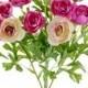 Silk Ranunculus Bouquet in Variety of Pinks/ Cream, Wedding Bouquet Flowers      Simply Beautiful!