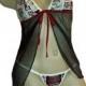 NCAA Texas A&M Aggies Lingerie Negligee Babydoll Sexy Teddy Set with Matching G-String Thong Panty