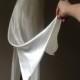 M / Satin Nightgown / Long White Liquid Silk Gown / Size Medium / Bridal Lingerie / FREE Shipping