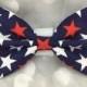 Patriotic Stars 4th of July Large Dog Bow / Bow Tie