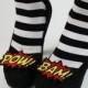 SUMMER SALE - Bam and Pow Shoe Clips, Comic Blasts