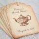 Tea Party Bridal Shower Tags - Vintage Teapot