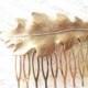 Golden Ox Brass Leaf Hair Comb - Oak Leaf - Woodland Collection - Whimsical - Nature - Bridal