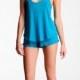Teal Blue Lingerie Sleepwear- T Strap tank top- New