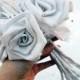 White Rose Bouquet, Cotton Roses, Rustic Wedding Bouquet, Wedding Bridal Bouquet, cotton bouquet, rose centerpiece, rustic wedding decor