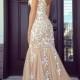 Lace Mermaid Prom Dress, Long Prom Dress, Prom Dress Online, 2015 New Prom Dress, Blush Pink Prom Dress, 16056 From OkBridal