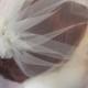 Birdcage Veil, Birdcage Wedding Veil, Bridal Blusher Tulle Veil with Pouf, White, Ivory, Blush, Champagne - LEAH
