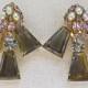 Vintage Art Deco Shoe Clips Large and Dramatic
