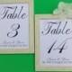 Wedding Table Number Cards, Fancy Font, Card Insert 5x7
