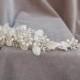Bridal Handmade Rhinestone & Pearl Headband Wedding Head Piece / Vintage Inspired/ Austrian Crystal And Freshwater Pearl Bridal Tiara