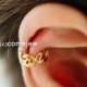 mini new moon ear cuff,, earcuff earring,MOON ear cuff,cartilage earring,bridesmaid gift,Non Pierced,Single Earring,Ear Wrap,SRN150