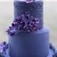 Deep Purple Wedding Cake
