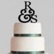 Personalized Wedding Cake Topper, Initials and Ampersand Cake Topper, Acrylic Cake Topper