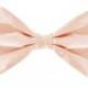 Blush Peach Satin Wedding Dog Bow Tie/ Formal Dog Bow: Blush Satin