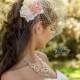 53 Different Colors-Cream Burlap Birdcage Fascinator-Ivory Bridal Veil-Wedding Headpiece