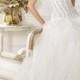 Chic And Sweet Applique White Lace-up Organza Bridal Wedding Dress