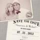 Save The Date Card - The "Genevieve"