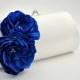 Something blue wedding clutch- Bridal clutch/Bridesmaid clutch-Prom clutch-Princess blue/Off white