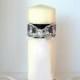 Black Unity Candle Lace Unity Candle Bling Unity Candle Rhinestone Unity Candle Heart Unity Candle Wedding Candle Color Ribbon Color Choice