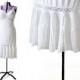 Van Raalte Slip / 32 Full Slip  / 1950s White Slip / 50s Lace Slip Accordian Sleepwear and Intimates / Womens Clothing Lingerie Opaquelon