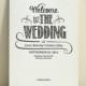 DIY Wedding Program / Order of Service - Handlettered Rustic Love - Printable PDF Template - Instant Download