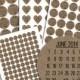 Personalized Wedding Brown Kraft Stickers, Seals for Invitations & Showers Favors, Envelope Seals, Address Labels and more (L002)