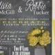 Rustic Mason Jar Wedding Invitation