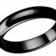 Ceramic Ring,Ceramic Wedding Band,High Polished Black Ceramic Domed Comfort Fit 5mm Wedding Ring,Anniversary Band,Engagement Ring,5CC318