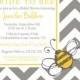 Bride to Bee Printable Party Invitation, Personalized Bride to Bee Bridal Shower Invite