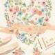 Watercolor floral heart, ribbons, juliet roses, peonies, wedding flowers, laurels, poise, florals, floral clip art, watercolor invite, VOL.3