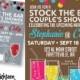Stock The Bar Party, Couple's Shower invitaion. Printable PDF/JPG. I design, you print. Made to Match add ons available.