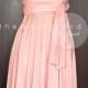 Peach Bridesmaid Convertible Dress Infinity Dress Multiway Dress Wrap Dress Wedding Dress