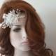 Ivory Bridal Lace Headband, Rhinestone and Pearl Headpiece, Lace Bridal Headband, Bridal Hair Accessory, Wedding Hair Accessories