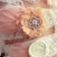 Spring Easter Garter Set / Wedding garter / bridal garter/ lace garter / Something Blue wedding garter / vintage inspired / Shabby garte