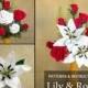 Crochet Flower Pattern Collection - Crochet Lily & Roses for Bouquets, Decoration, Hair and Brooches  -  Valentine's Romantic Gift Idea