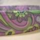 Purple Dog Collar Green Floral Paisley Fabric Boy Girl by Pinkys Pet Gear