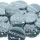 10 Team Bride Bachelorette Buttons, Bridesmaid Buttons in Any Colors