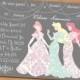 Disney Princesses Silhouette Bridal Shower Invitation (5x7)