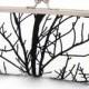 SALE: clutch bag, black and white, tree silhouette, clutch purse bag, woodland wedding