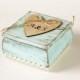 Ring Bearer Box with Pillow Wedding Box  Aqua Ring Bearer Box, Ring Bearer Wedding box, I Do Personalized Ring Bearer Box