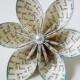 I love you Paper Flower- Wedding, bouquet, gift, cake topper, origami, handmade, one of a kind, mothers day, valentines day