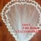 Custom design soft tulle flower lace wedding veil IVORY bride wedding veils1 tier 2 tier design any length with comb