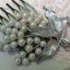 Vintage Hair Comb Bride Bridal Hair Accessories Victorian Rustic Shabby Chic Classic Mother Crystal Paste Stones Country Barn Wedding