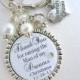 MOTHER of the GROOM Gift PERSONALIZED Keychain Silver Keychain Bridal Jewelry Wedding Set Mother in law Gift Mum of the Groom Gift Quote