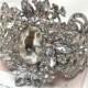 Bridal bracelet, bridal cuff, crystal cuff, vintage inspired rhinestone bracelet , wedding jewelry, bridesmaid jewelry