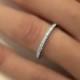 Full Round Ring - Micro Pave 925K Silver with Swarovski Stone - Wedding Band - Engagement Ring - Thin Wedding Band - Ring